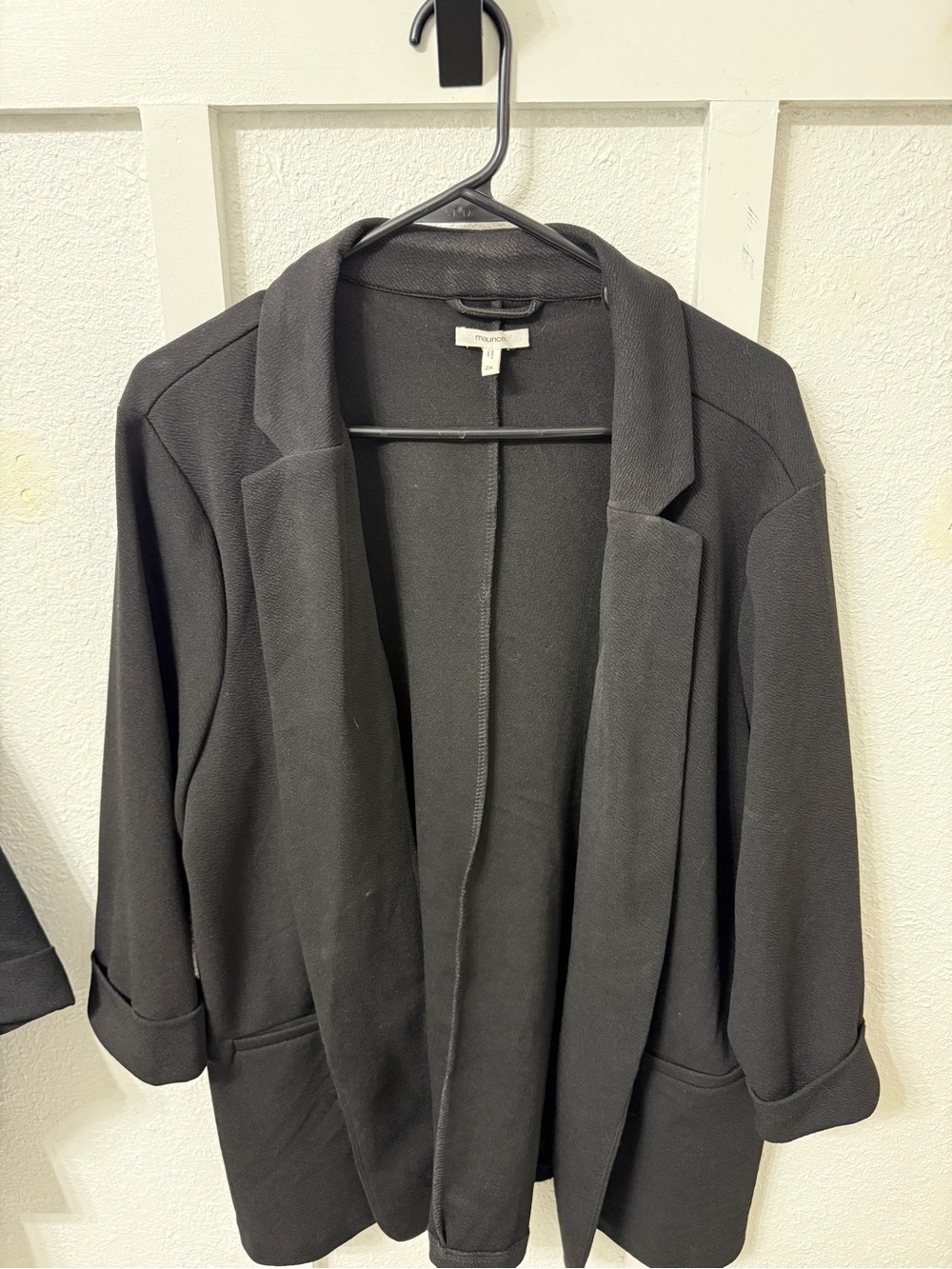 Maurices Black Open-Front Blazer Jacket
